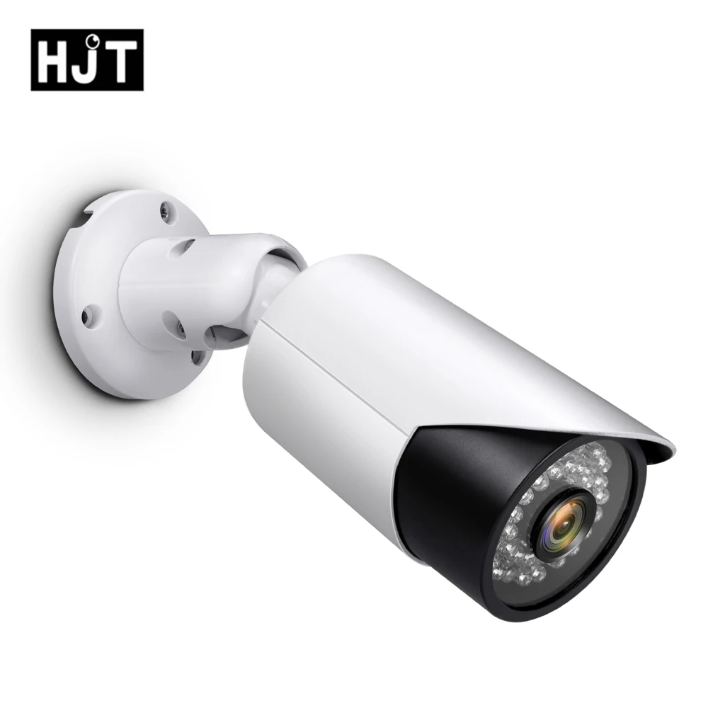 HJT H.264 IP Камера 48 V Встроенный POE P2P CCTV Камера мониторинга безопасности уличная Водонепроницаемая Обнаружение движения ONVIF 2,1