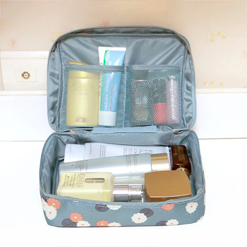 عالية الجودة المحمولة النساء يشكلن التجميل حقيبة للماء الجمال حالة المنظم أدوات الزينة أطقم أكياس غسل الحقيبة السفر الأساسية