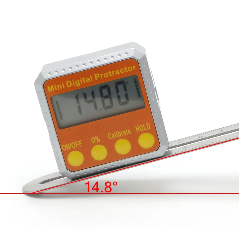 

360 Degree Digital Protractor Inclinometer Electronic Level Box Magnetic Angle Gauge Tester Tools 2019 New