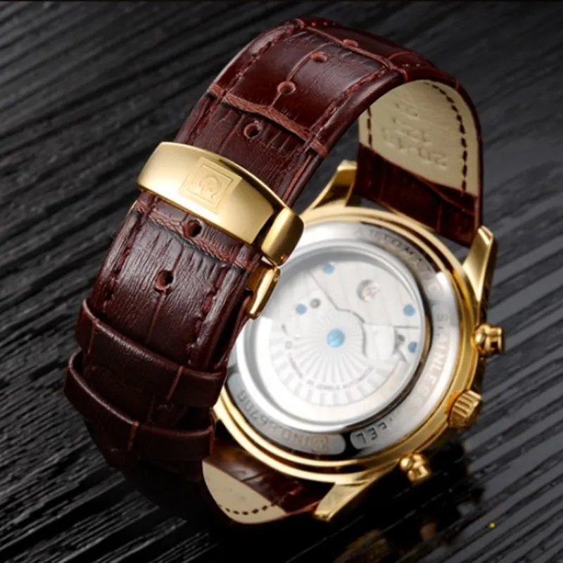 Часы Carnival tourbillon Мужские автоматические механические модные водонепроницаемые