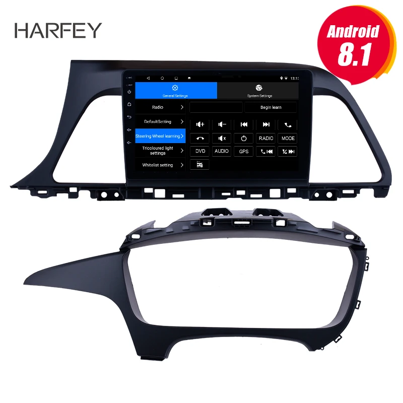 Harfey Android 8.1 for 2015 2016 2017 Hyundai Sonata 9" Car Stereo