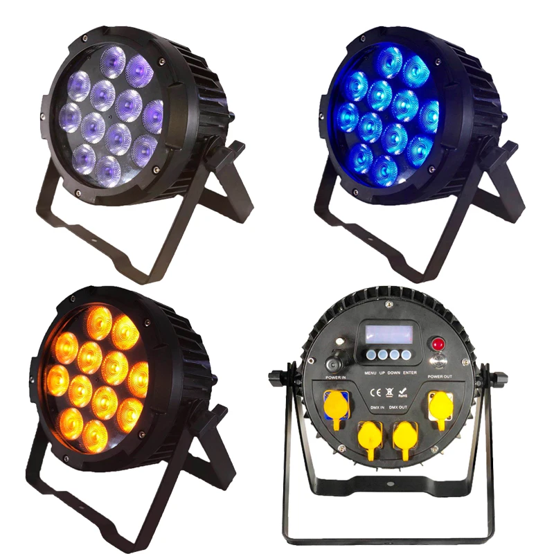 

4X Lot 12*18W 6in1 RGBAW UV IP65 Waterproof Battery Operated WIFI APP LED Par Light Stage DMX Par Projector Can For EVENT PARTY