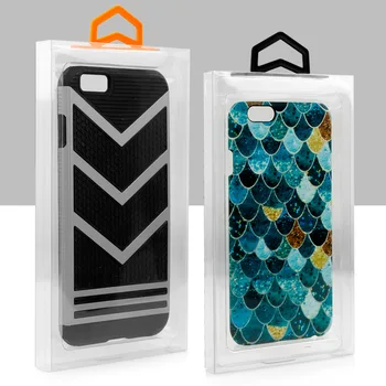 

2000pcs /lot PVC Packaging Package Retail Box with insert handle For iphone 6S/6S/7 plus Mobile phone Case Gift Pack Acce KJ-666