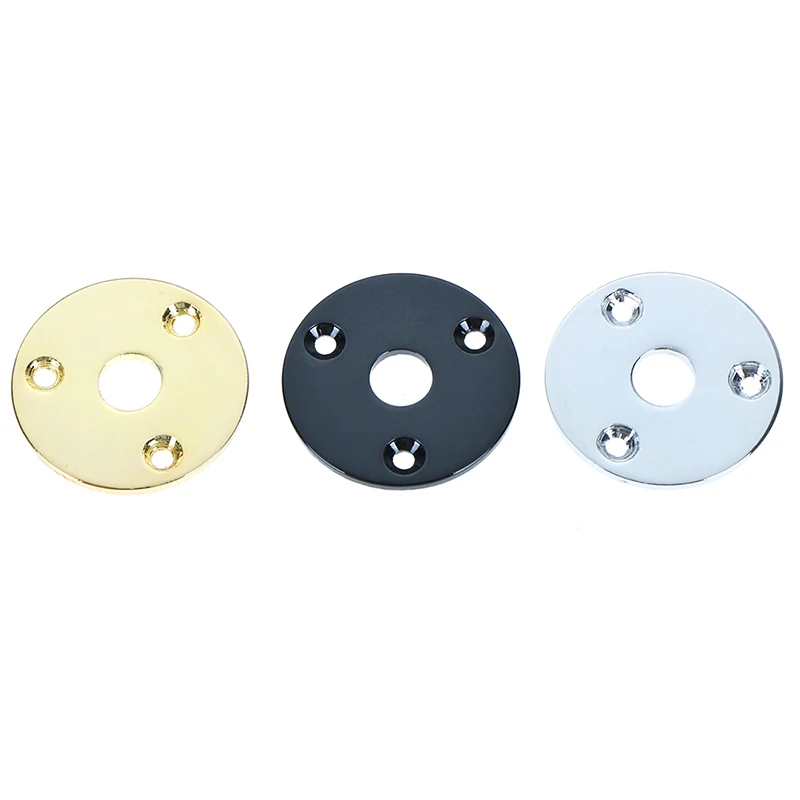 

1Set Round Jack Plate Guitar Output Jack Plug Socket Circular Metal Jack Plate for Electric Bass Guitar Parts & Accessories