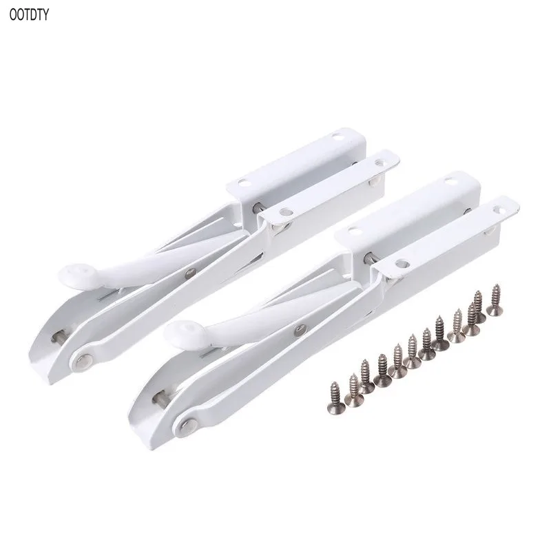 

K Shape 8" Triangular Folding Bracket Metal Release Catch Support Bench Table Shelf