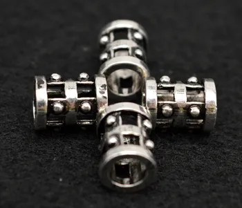 

1pc Antique Silver Viking Gear Biker Vikings Beads for Bracelets for Pendant Necklace for Beard Hair Beads C28