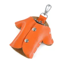 Fashion Genuine Leather Keys holder Organizer Manager leather Buckle key wallet case car keychain for Women Men llavero estuche