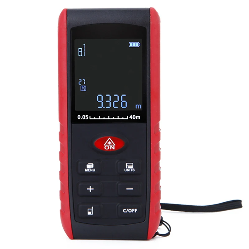 

Digital Laser Distance Meter 40m/60m/80m/100m Portable Range Finder Area Volume Measurement with Angle Indication hot sale