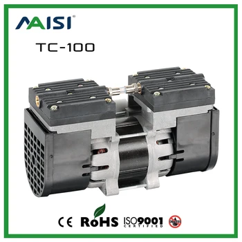 

110V/220V Micro Diaphragm Pump 60HZ AC Oilless Air Pump 24L/MIN two heads High Pressure Dental Air Pump for Sterilizer TC-100