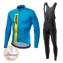 

Mavic Cycling Jerseys Cycling Set Winter Thermal Fleece Long Sleeves Racing MTB Suit Maillot Bike Clothing Ropa Ciclismo