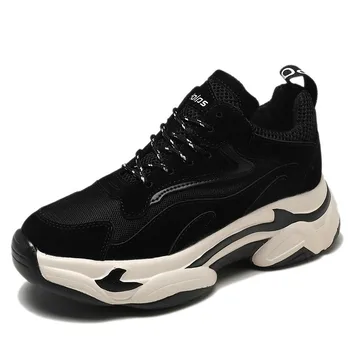 

Woman Sneaker Shoes Breathable 2019 Sneaker Sewing Mixed Colors Autumn Spring Heels Lace-Up running Shoes M2-40