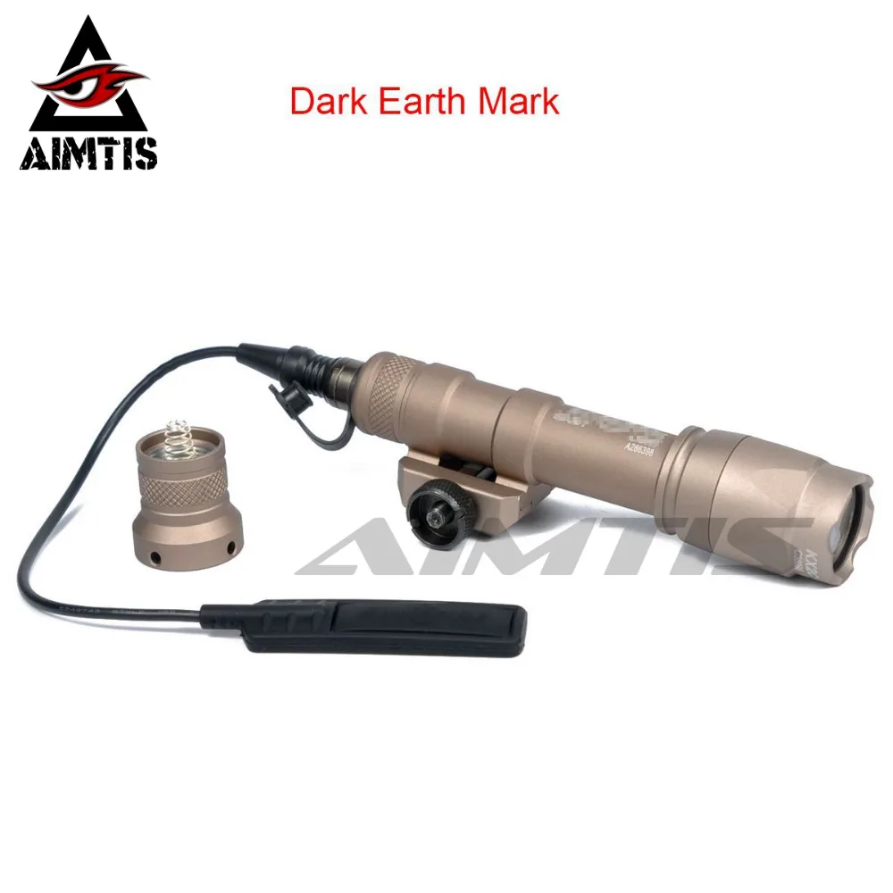 AIMTIS M600C тактический светильник для разведчика винтовка фонарик для оружия светодиодный охотничий Точечный светильник постоянный и мгновенный выход с хвостовым выключателем