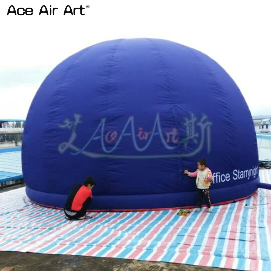 

Manufactured dome 5m Diameter inflatable planetarium,night sky projection screen movie tent with free blower for sale