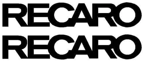 

For 2Pcs set of 2 RECARO seats decal sticker car racing rally Car Styling