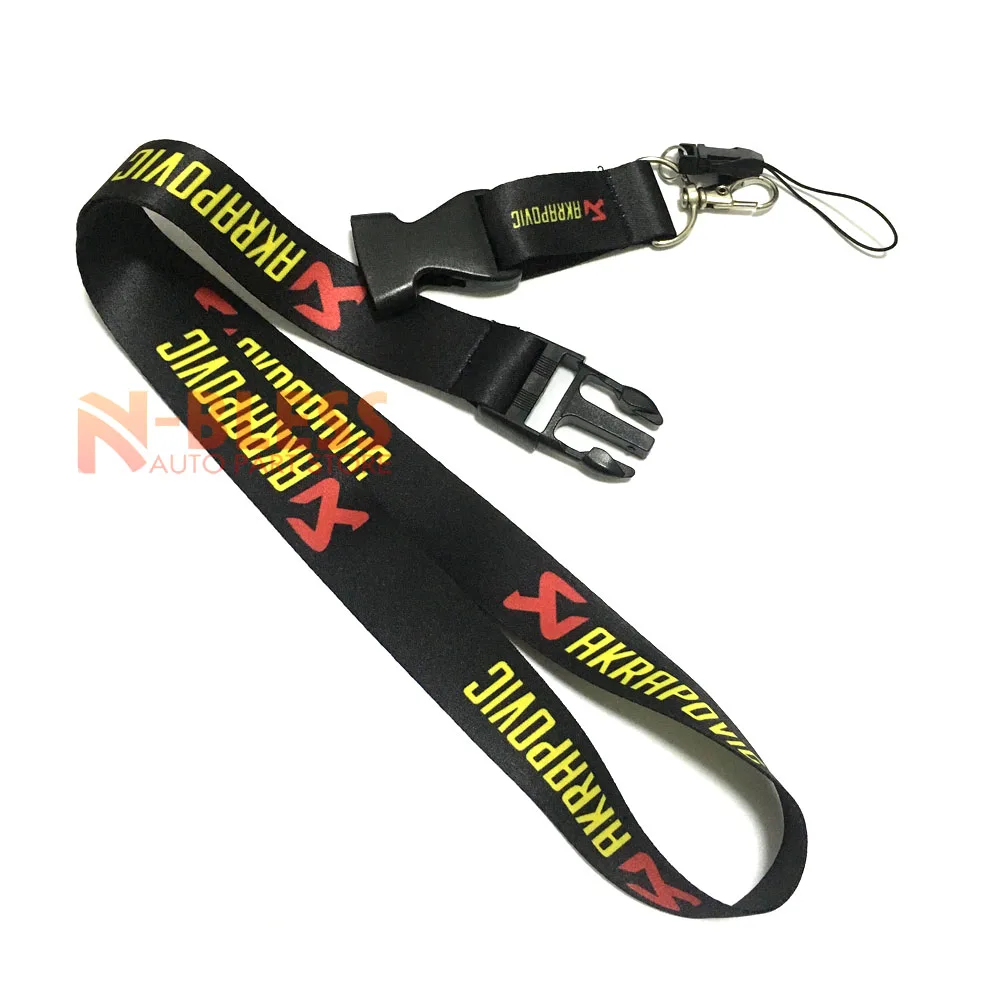 

JDM Racing Neck Strap Quick Release Motorcycle Cars Keychain Lanyard Cellphone JDM Refitting Racing Car Keychain ID Holder