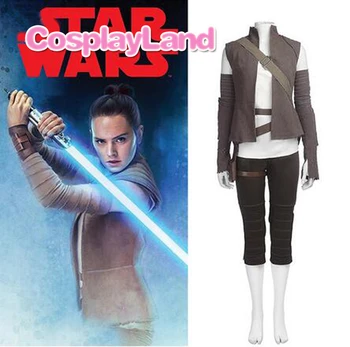 

Star Wars The Last Jedi Rey Cosplay Costume Halloween Cosplay Rey Costume Star Wars Suit Rey Outfit Custom Made for Adult Women