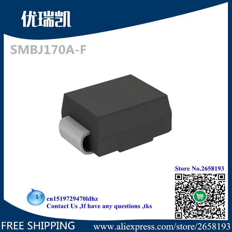 

Free Shipping {SMBJ170A-F SMBJ170A DO214A}{P6KE16A DO-15}{SMAZ20-F SMAZ20 DO214}{74HC04D SOP14}{P6KE200A DO15}{2N7002E SOT-23}