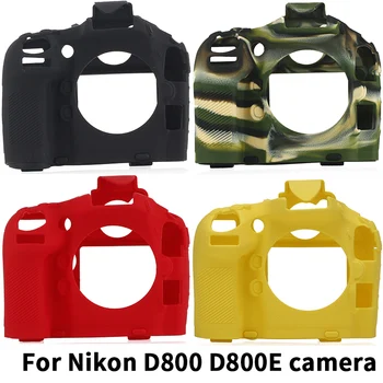 

qeento D800 SLR Silicone bag Lightweight Camera Bag Case Cover for Nikon D800 D800E Black Camouflage yellow red colour