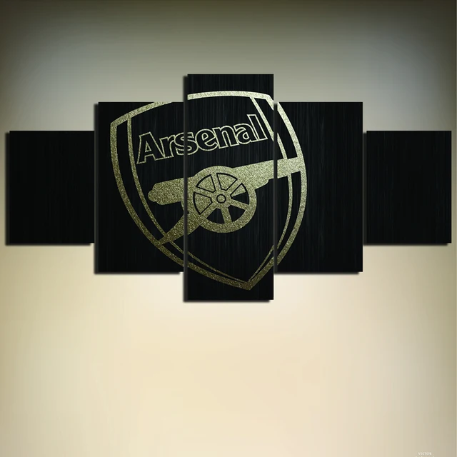 5 Pieces Arsenal LOGO HD Printed Painting Modern Wall Art Canvas
