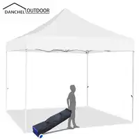 DANCHEL 3 m * 3 m Wasserdichte Pop-Up-Baldachin Garten Zelt, shelter Pavillon Baldachin mit Rädern Tragetasche