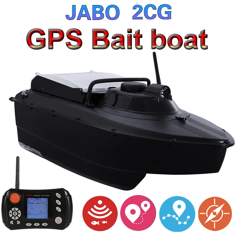ترقية الطيار الآلي GPS سونار صياد السمك قارب الطعم JABO 2CG 20A GPS السيارات العودة قارب طعم سمك مع المعادن المروحة الحرس