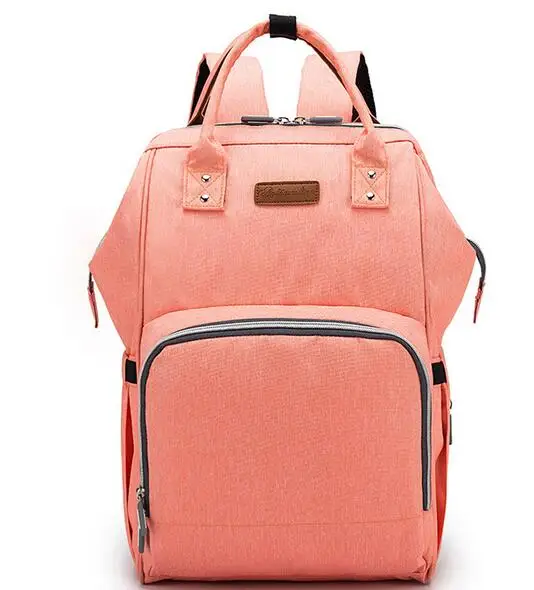 Сумки для подгузников размера плюс, сумка для подгузников для мам, сумка для пеленания, большая вместительность, рюкзак для путешествий, многофункциональная сумка для кормления - Цвет: orange
