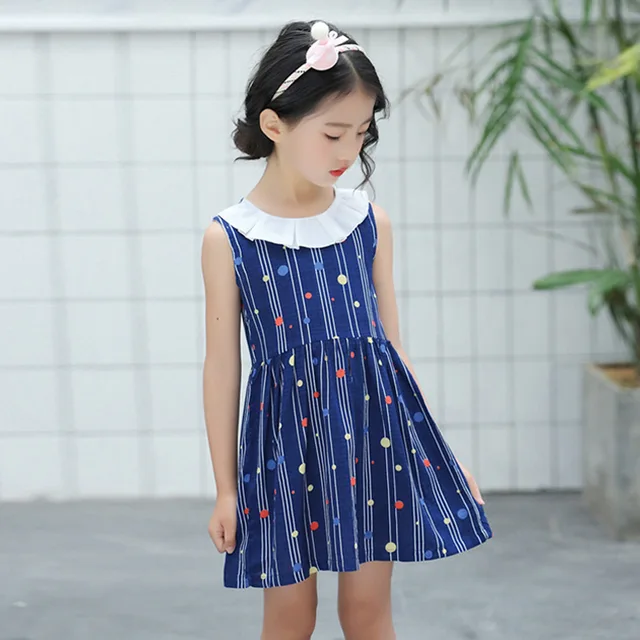 Buy little girls dresses cotton baby girls dress print