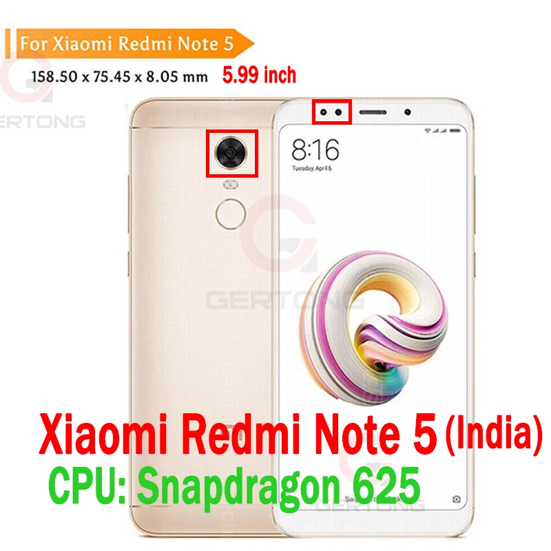 5D изогнутое полное покрытие из закаленного стекла для Xiaomi Redmi Note 4 5 Pro 4X 5A 5 Plus mi 8 A1 mi 8 SE mi 6 mi A1 mi 6X защита экрана - Цвет: Note5 Snapdragon 625