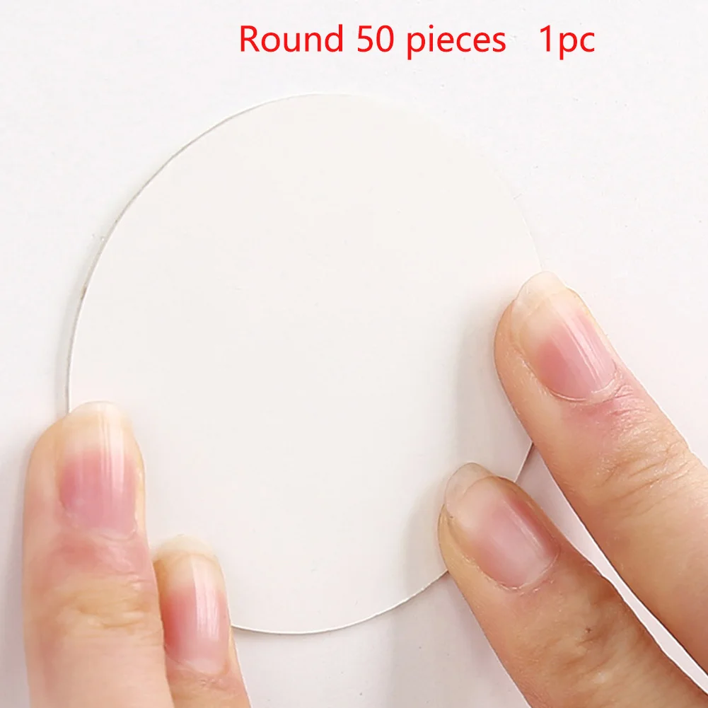 

10pcs Firmly Round Washable Double Sided Reusable Adhesive Universal Hook Accessories Silicone Seamless Home Wall Sticker
