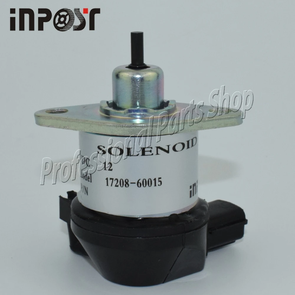 17208 60010, 17208 60015, 12v Fuel Shut Off Solenoid For Kubota D905