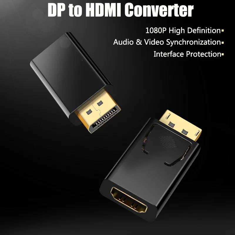 

DP DisplayPort Male to HDMI Female Converter Display Port HDMI switch Aux Cable Adapter Video Audio Connector DP HDMI Extender