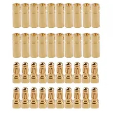 PROMOTION!20 pairs 3.5 mm Gold-plated Banana Plugs Engine Electronic Connectors