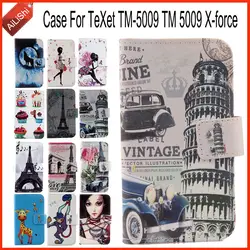 AiLiShi фабрики! Для TeXet TM-5009 TM 5009 X-force чехол Flip Стенд Бумажник кожаный чехол сумка 100% специальные аксессуары