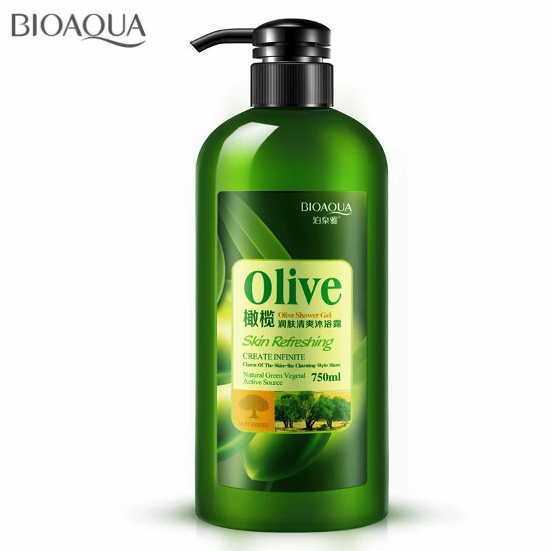BIOAQUA Olive Refreshing Shower Gel Hydrating Moisturizing Long lasting Fragrance Body Wash Bath Lotion Skin Smoothing 750ml|shower gel|bath shower gelsbody shower gel - AliExpress