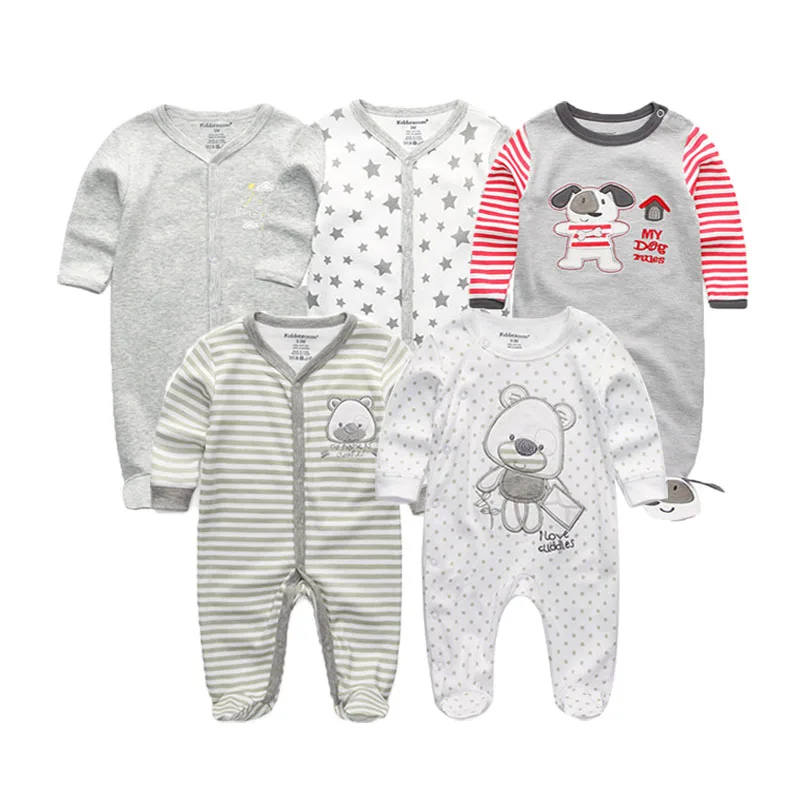 4/5 unids/lote Unisex Top calidad mamelucos de bebé de manga larga de algodón o-Cuello 3,6 9,12 M recién nacido niños y niñas ropa De bebé 4/5 unids/lote Unisex Top calidad mamelucos de bebé de manga larga de algodón o-Cuello 3,6 9,12 M recién nacido niños y niñas ropa De bebé