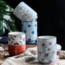 Японский стиль чайные чашки изысканная ручная роспись чайная посуда аксессуары кофейные молочные чайные чашки парные чашки домашние чашки