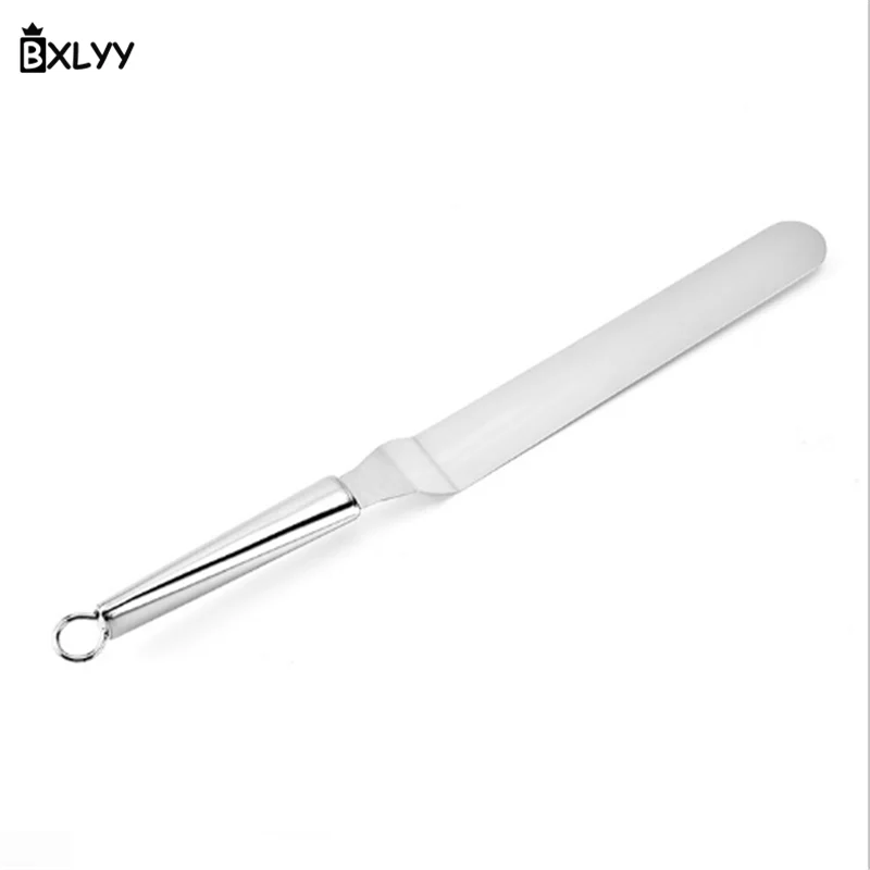 BXLYY Baking Accessories 6/8/10 Inch Stainless Steel Cream Spatula Kitchen Gadgets Cake Decoration Supplies Wedding Decoration.7