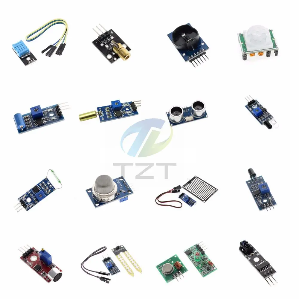 

Smart Electronic Raspberry Pi 3&Raspberry Pi 2 Model B the sensor module package 16 kinds of sensor AVR PIC DIY