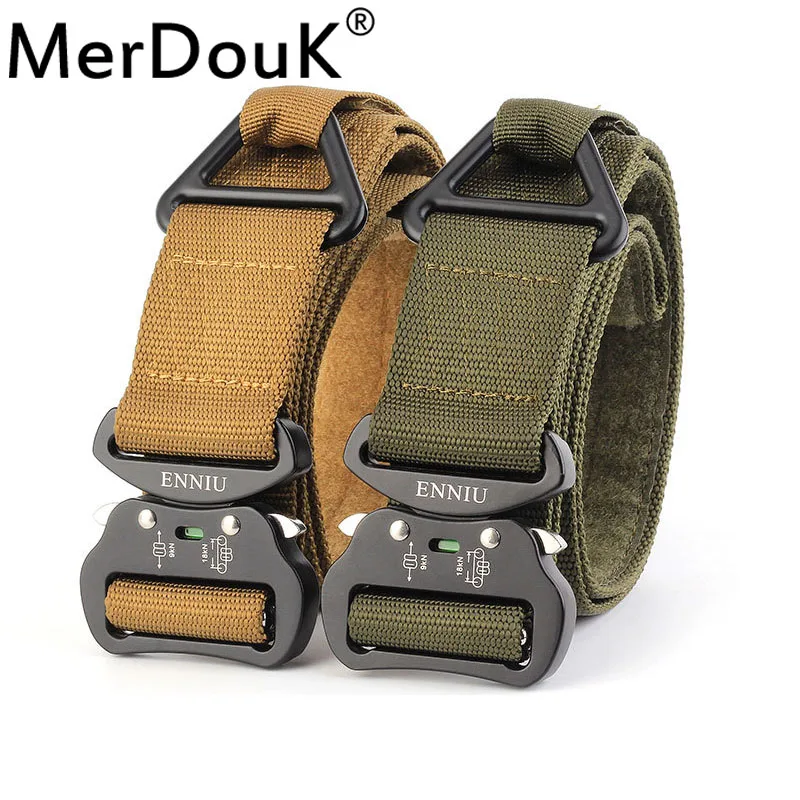 Quick Release Tactical Belt Riggers Military Men SWAT US Combat Army Belts Heavy Duty bing
