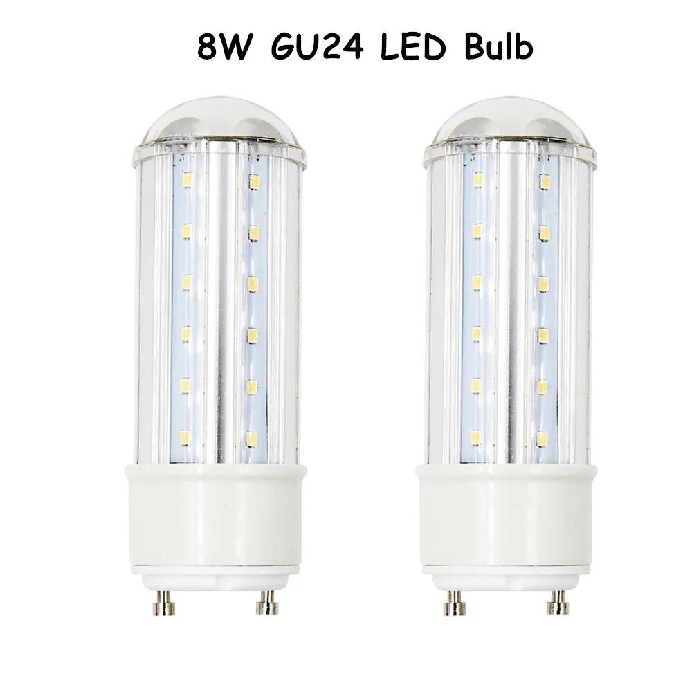 8w Led Gu24 Base Light 750 Lumen 360 Degree Beam Angle Tubular 8w Led Gu24 Base Light 750 Lumen 360 Degree Beam Angle Tubular Bulbs With 75w Replacement For Downlights T