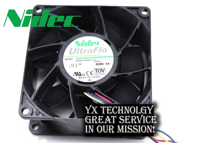 Nidec UltraFlo V80E12BGA7-07 80mm x 38mm Fan