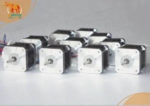 

10PCS CNC Nema17, 12VDC, 2800g.cm, 34mm length, 4-Lead, Wantai Stepper Motor