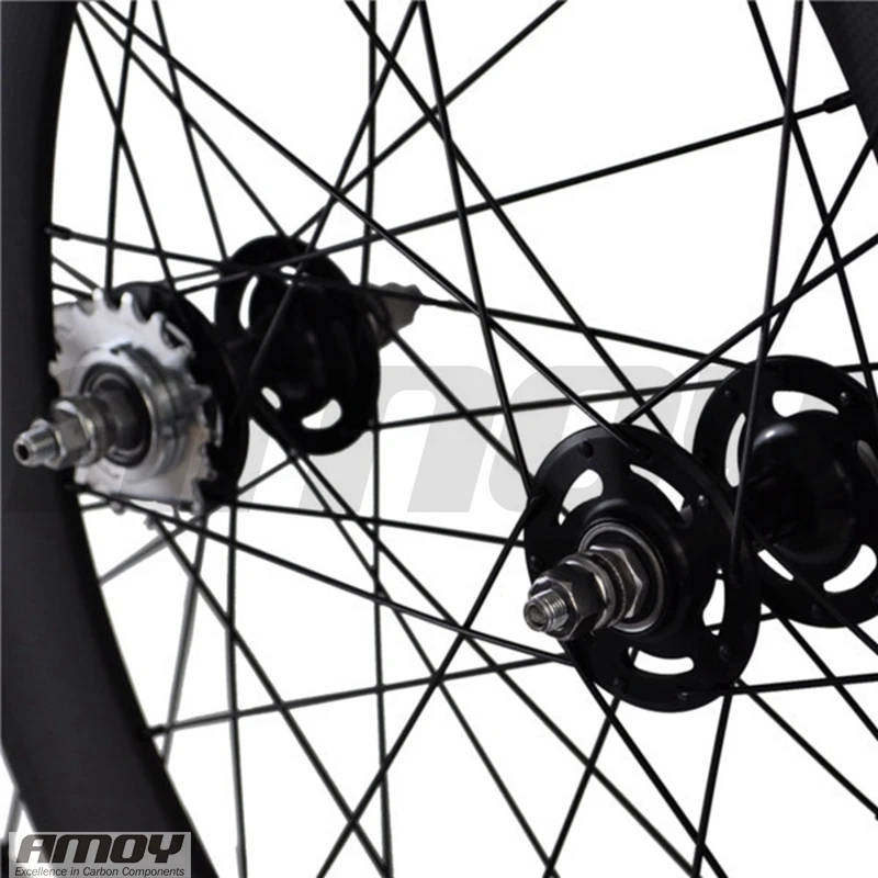 Flash Deal 700c 60mm Tubular UD matte Special Carbon cycling clincher novatec single speed carbon track bicycle Fixed Gear Wheels 10