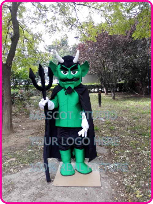 green devil mascot costume halloween devil custom fancy costume anime