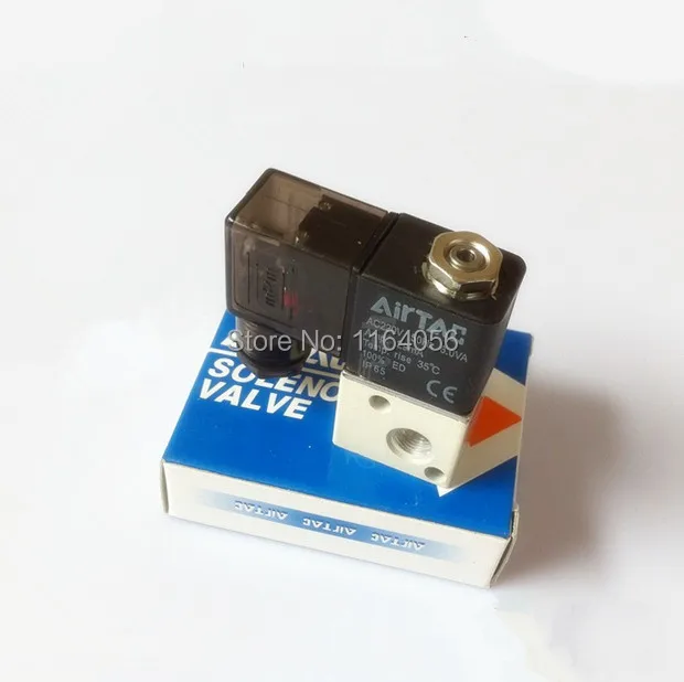 3V1 06 24V DC 3 порта 2Pos 1/8 &quotBSP нормально закрытый соленоидный воздушный клапан