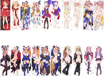 

April update Anime FGO Fate/EXTRA Nero Claudius & Tamamo no Mae Dakimakura throw pillow cover Hugging Body PillowCase