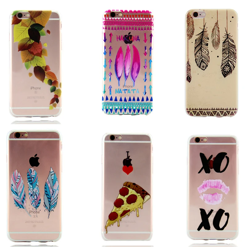 Мягкий силиконовый чехол ТПУ прозрачный для IPhone 8 7 7Plus 6 6S Plus 5 5S накладка|phone cases|for