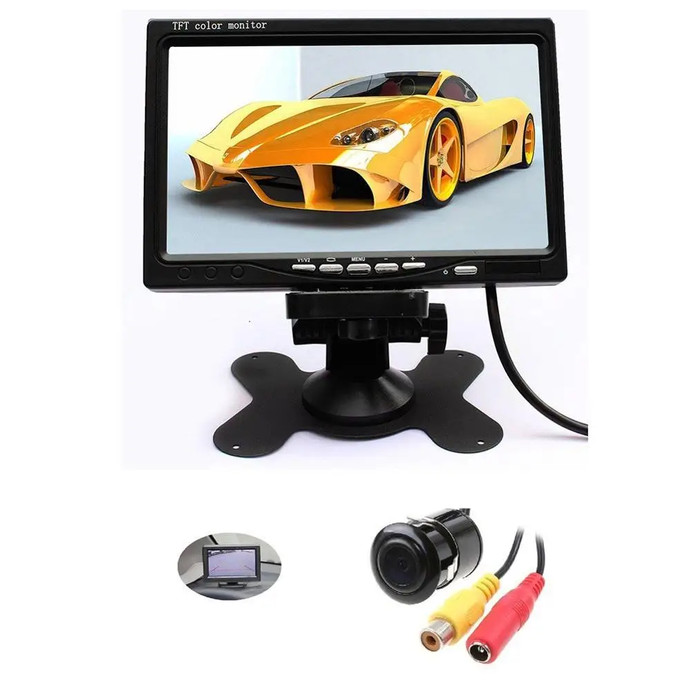 7 Inch Colorful Display TFT LCD Screen Car Monitor Video Input