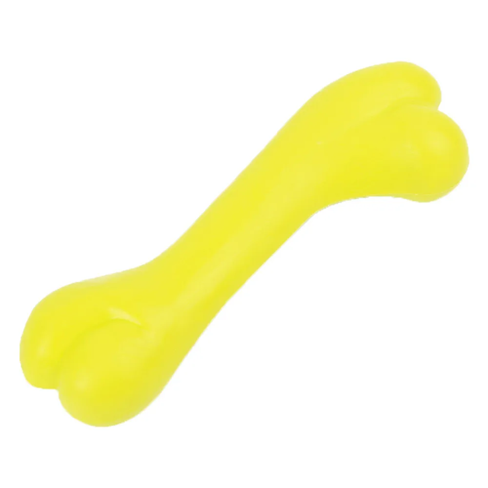 Dog Play Toy Pet Rubber Bone Squeaky Toys Interactive For Puppy C7717