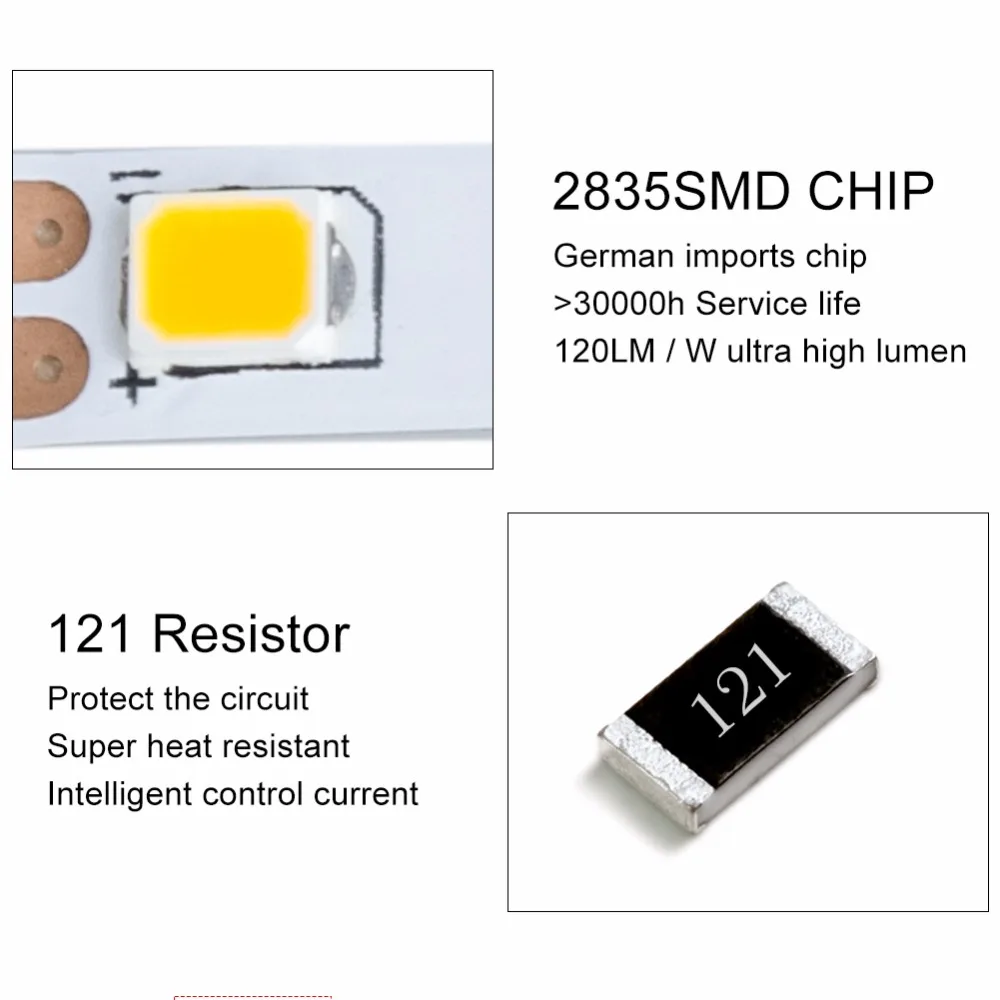 Новинка 7 цветов узкая сторона 5 мм Светодиодная лента светильник 2835 SMD гибкая